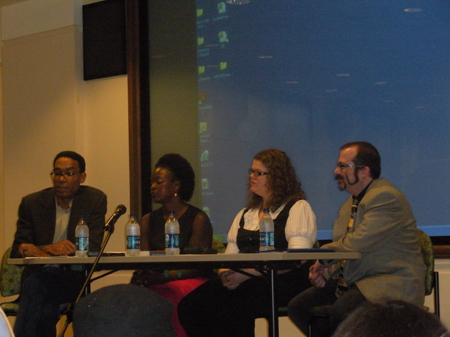 Stan Woodard, Dr. Dianne M. Diakite, Dr. Andrea Wood, Laszlo Xalieri